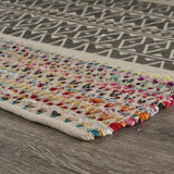 3' x 5' Colorful Traditional Chindi Area Rug - Homeroots - Flyclothing LLC