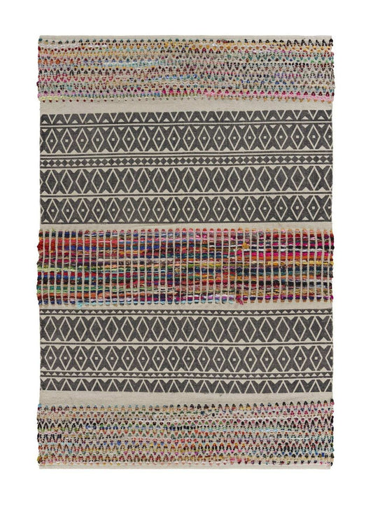 3' x 5' Colorful Traditional Chindi Area Rug - Homeroots - Flyclothing LLC