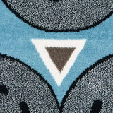 5' Round Blue Imaginative Racetrack Area Rug - Homeroots - Flyclothing LLC