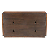 54" Walnut Modern Retro Grooves TV Media Center - Homeroots
