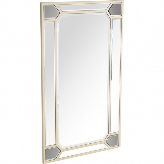 43" Silver Metal Framed Accent Mirror - Homeroots