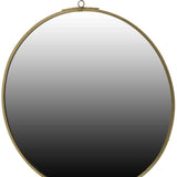 Gold Round Wall Mirror - Homeroots - Flyclothing LLC