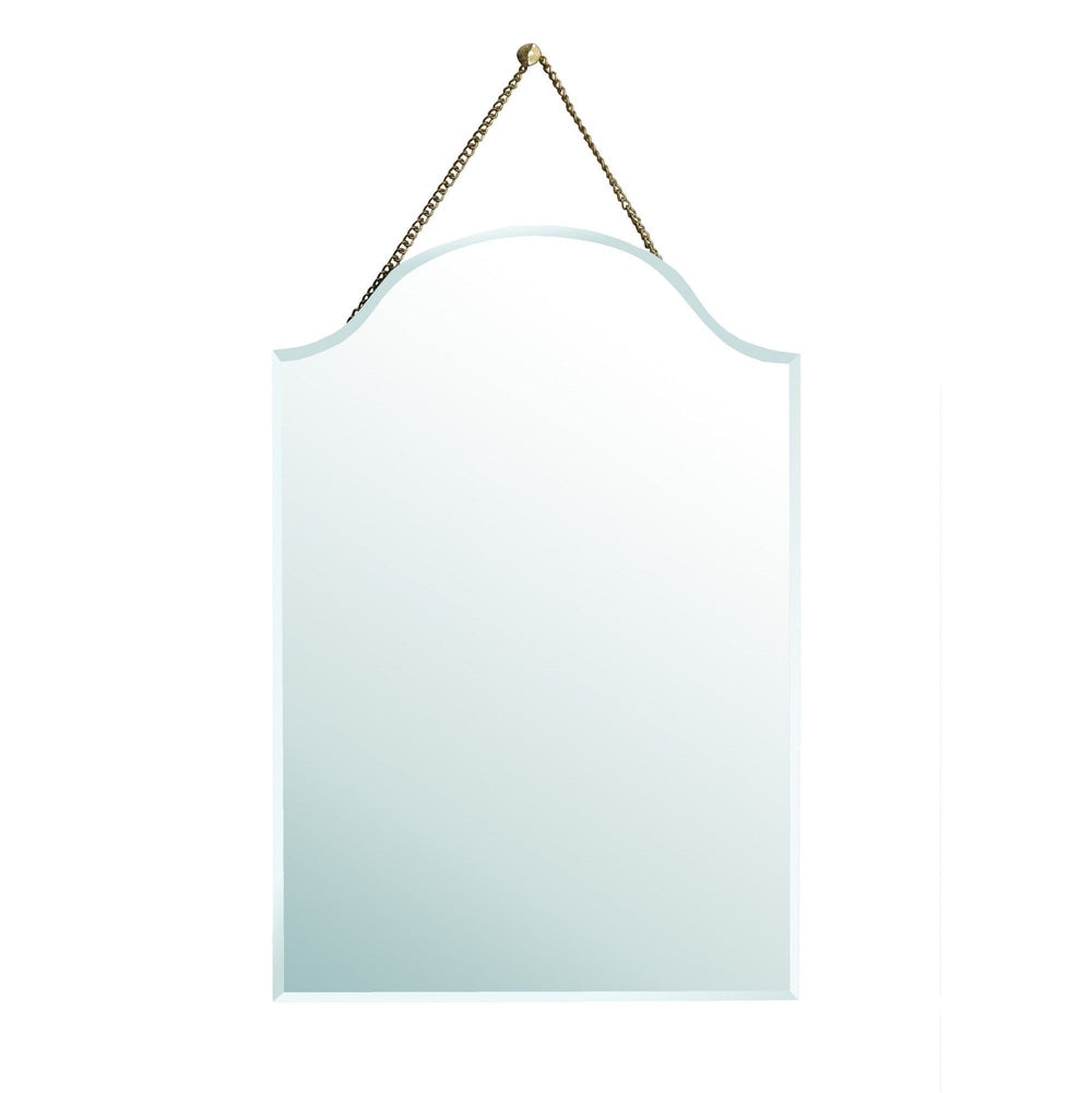 22" Gold Irregular Unframed Accent Mirror - Homeroots - Flyclothing LLC