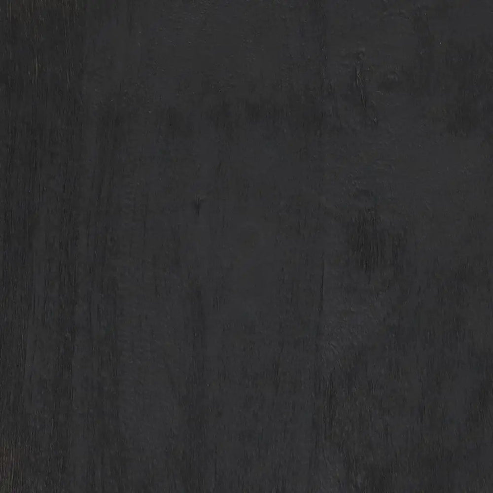 19" Black Solid Wood Backless Bar Chair - Homeroots - Flyclothing LLC