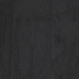 19" Black Solid Wood Backless Bar Chair - Homeroots - Flyclothing LLC