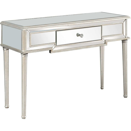 Silver Leaf Antiqued Console Table - Homeroots - Flyclothing LLC