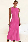 Contrast Stitching Maxi Tank Dress - Trendsi - Flyclothing LLC
