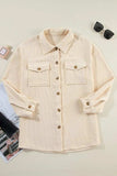 Pocketed Button Up Dropped Shoulder Shacket - Trendsi - Flyclothing LLC