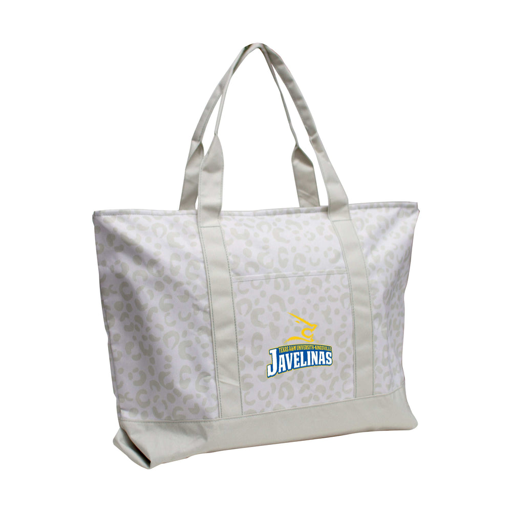 Texas A&M - Kingsville Leopard Pattern Tote - Logo Brands - Flyclothing LLC