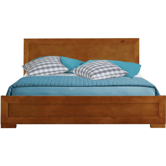 Oak Wood Twin Platform Bed - Homeroots - Flyclothing LLC