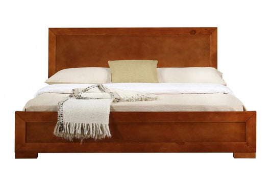 Brown Solid and Manufactured Wood Twin Bed Frame - Homeroots - Flyclothing LLC