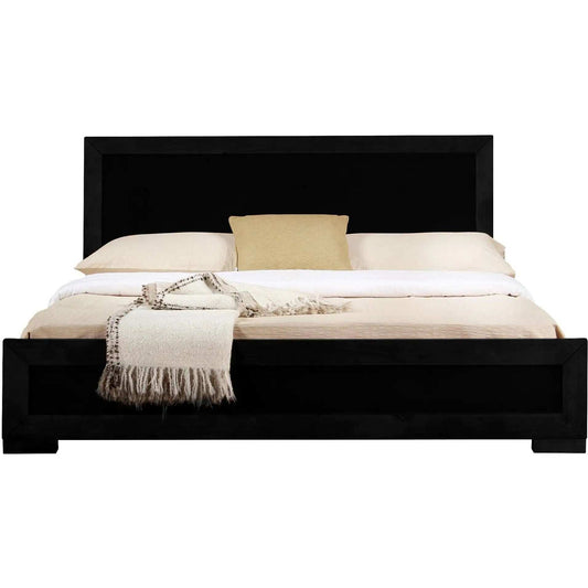 Black Wood Twin Platform Bed - Homeroots - Flyclothing LLC
