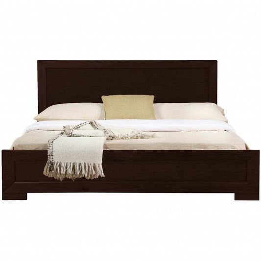 Espresso Wood Twin Platform Bed - Homeroots - Flyclothing LLC