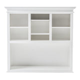 87" White Solid Wood Adjustable Two Tier Bookcase - Homeroots - Flyclothing LLC