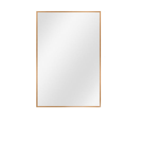 36" Gold Metal Framed Bathroom Vanity Mirror - Homeroots