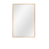 36" Gold Metal Framed Bathroom Vanity Mirror - Homeroots - Flyclothing LLC