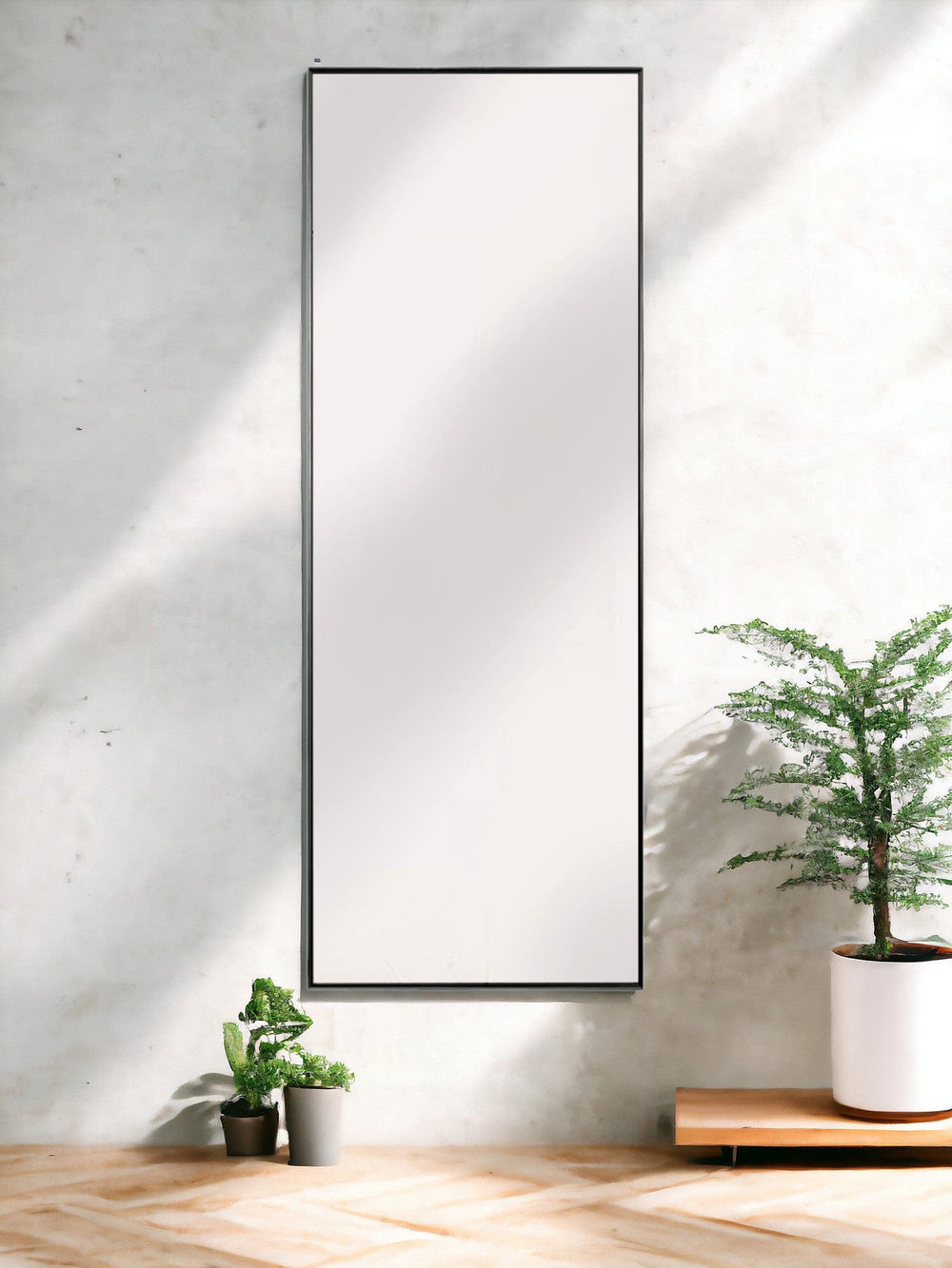 59" Black Metal Framed Full Length Mirror - Homeroots - Flyclothing LLC