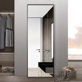 59" Black Metal Framed Full Length Mirror - Homeroots - Flyclothing LLC