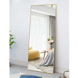 Gold Framed Wall Mirror - Homeroots - Flyclothing LLC