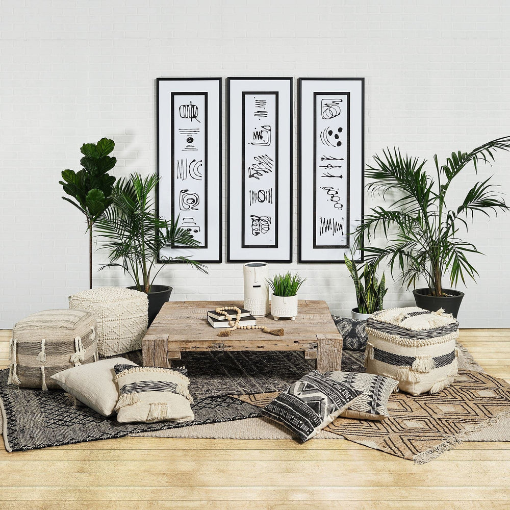 7" Bohemian Beige Happy Face Tribal Vase - Homeroots - Flyclothing LLC