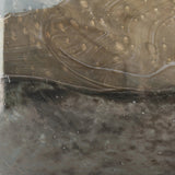 9" Blue and Brown Ocean Colored Bubble Glass Rounded Square Glass Vase - Homeroots - Flyclothing LLC