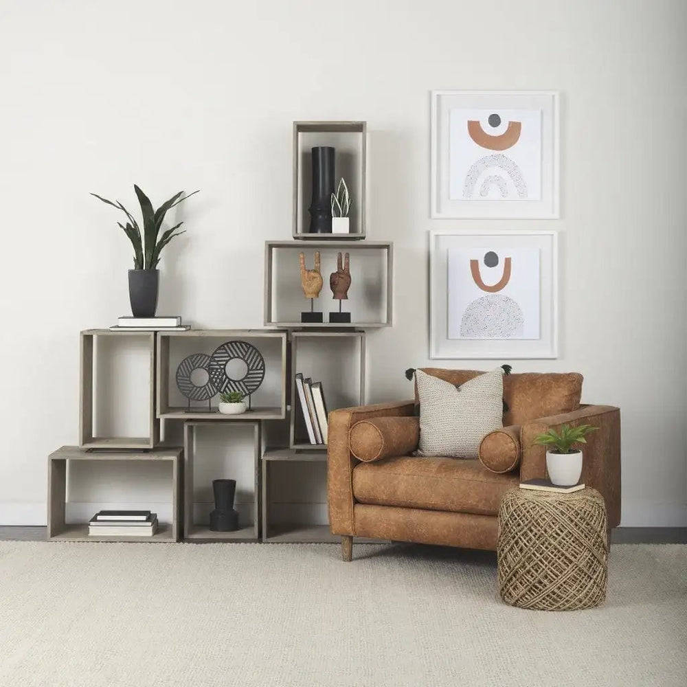 17" Matte Black Contempo Deco Ceramic Vase - Homeroots - Flyclothing LLC