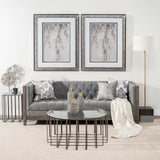 12" Cream Brown and Gold Glass Vase - Homeroots - Flyclothing LLC