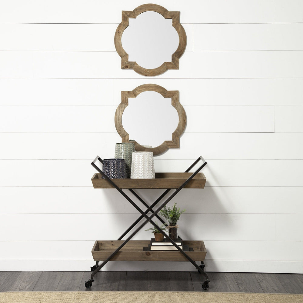 11" Green Organically Chevron Embossed Metal Vase - Homeroots - Flyclothing LLC