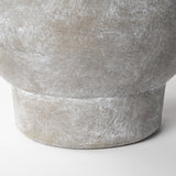 7" Rustic Organic Finish Whitewash Brown Ceramic Vase - Homeroots - Flyclothing LLC