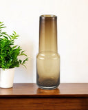 12" Brown Ombre Glass Vase - Homeroots - Flyclothing LLC
