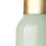 17" Smokey Green and Glass Narrow Vase - Homeroots