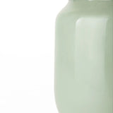 12" Smokey Green and Glass Rounded Oval Vase - Homeroots - Flyclothing LLC