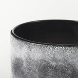 6" Black Brown and Gray Ombre Textured Ceramic Vase - Homeroots