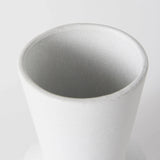 9" White Contempo Deco Ceramic Vase - Homeroots