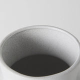 11" White Contempo Deco Ceramic Vase - Homeroots