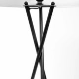 66" Black Tripod Floor Lamp With White Fabric Drum Shade - Homeroots - Flyclothing LLC