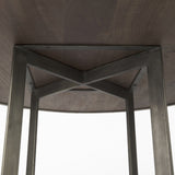 48" Brown And Gray Sled Base Dining Table - Homeroots - Flyclothing LLC