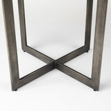 48" Brown And Gray Sled Base Dining Table - Homeroots - Flyclothing LLC