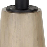 48" White And Natural Rounded Marble Pedestal Base Dining Table - Homeroots - Flyclothing LLC