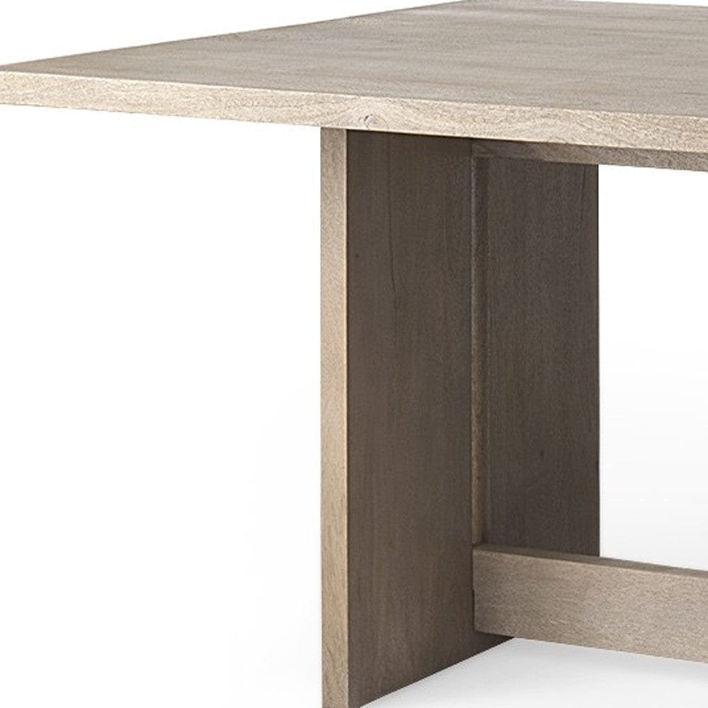 84" Taupe Dining Table - Homeroots - Flyclothing LLC