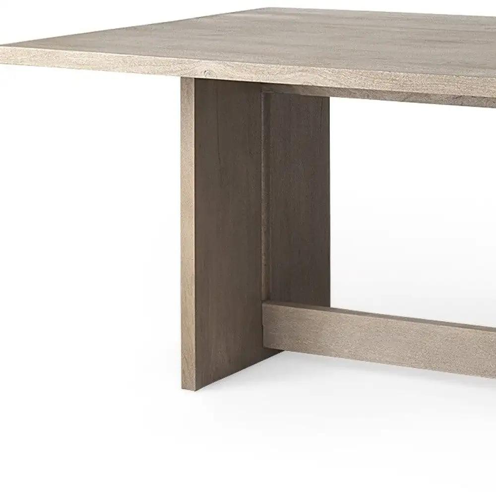 84" Taupe Dining Table - Homeroots - Flyclothing LLC