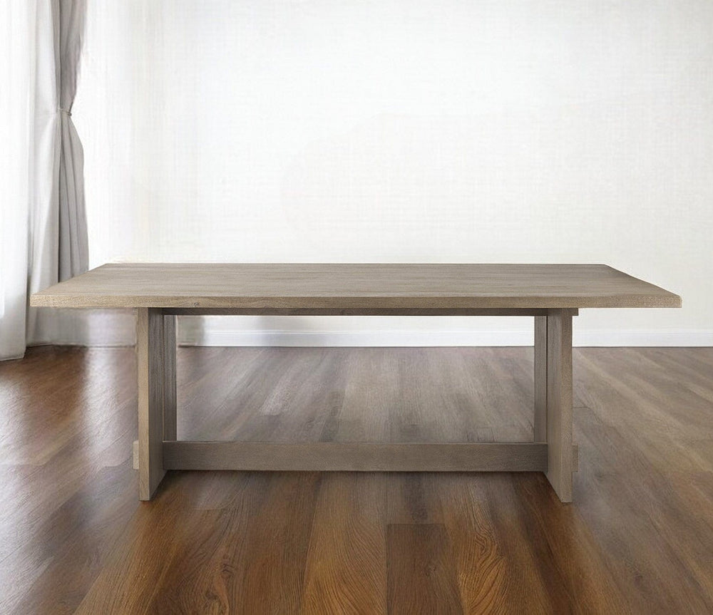 84" Taupe Dining Table - Homeroots - Flyclothing LLC