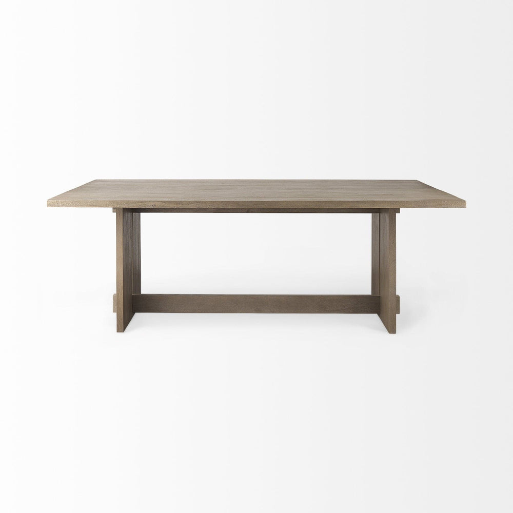 84" Taupe Dining Table - Homeroots - Flyclothing LLC