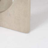 54" Natural Rounded Pedestal Base Dining Table - Homeroots - Flyclothing LLC