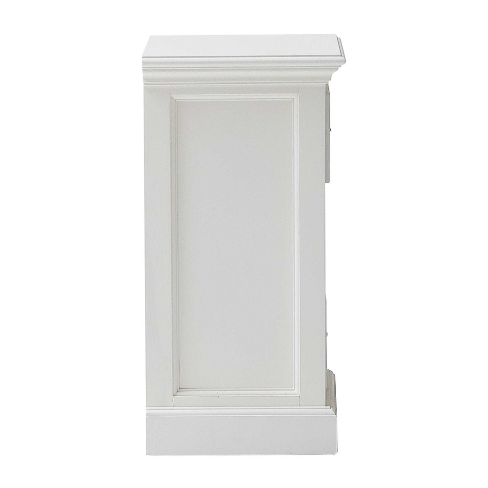 Classic White Three Drawer Nightstand - Homeroots - Flyclothing LLC