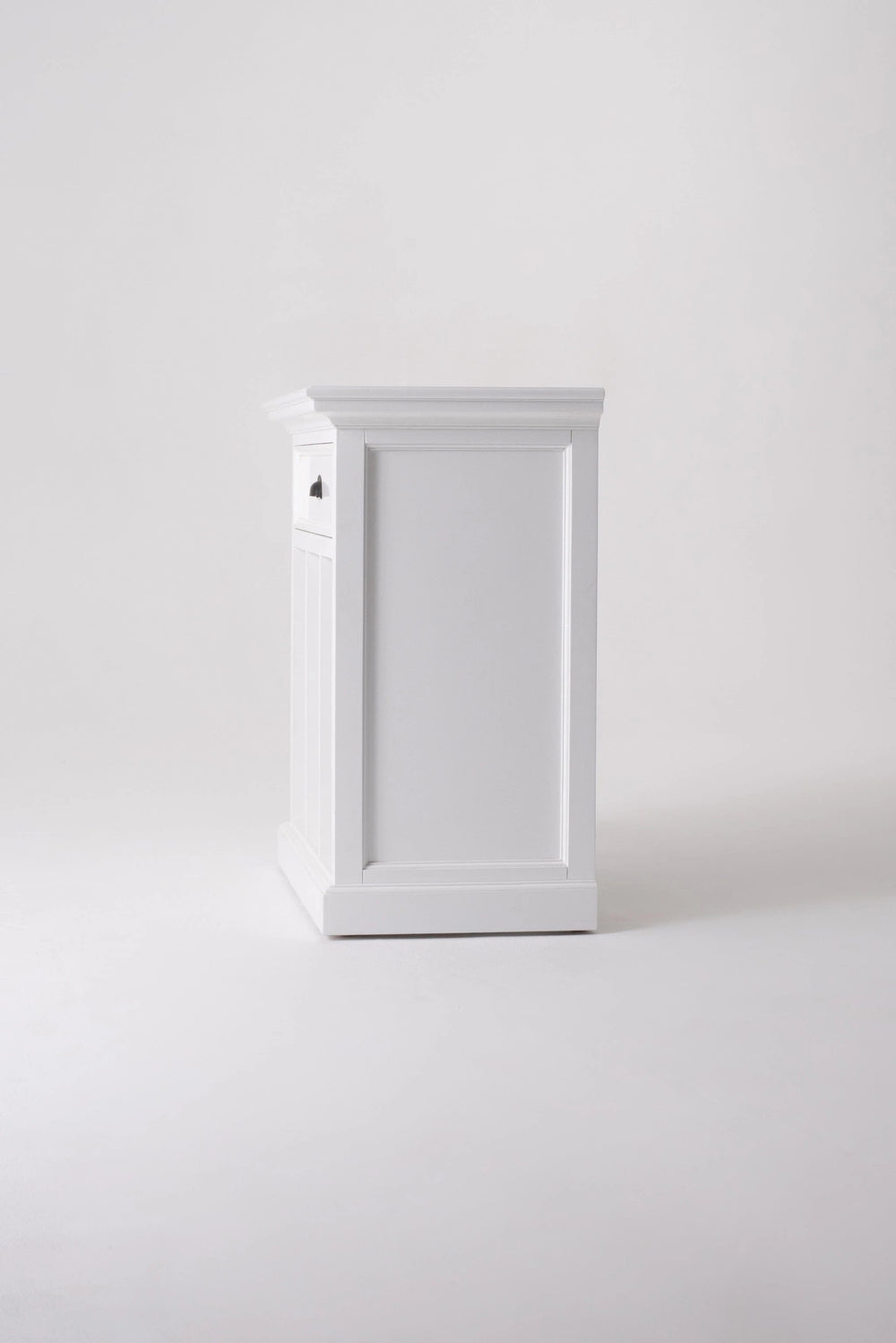 31" Distressed White Wood Nightstand with Dividers - Homeroots - Flyclothing LLC