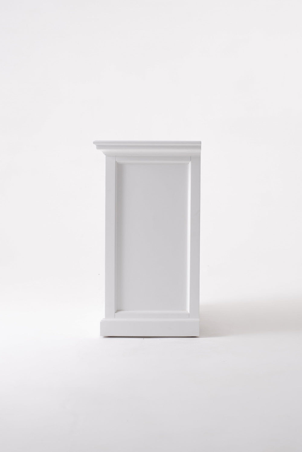 31" Distressed White Wood Nightstand with Dividers - Homeroots - Flyclothing LLC