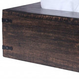 Dark Brown Mango Wood Rectangular Tissue Holder - Homeroots - Flyclothing LLC