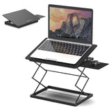 Black Compact Folding Laptop Desk or Laptop Stand with Mousepad - Homeroots - Flyclothing LLC