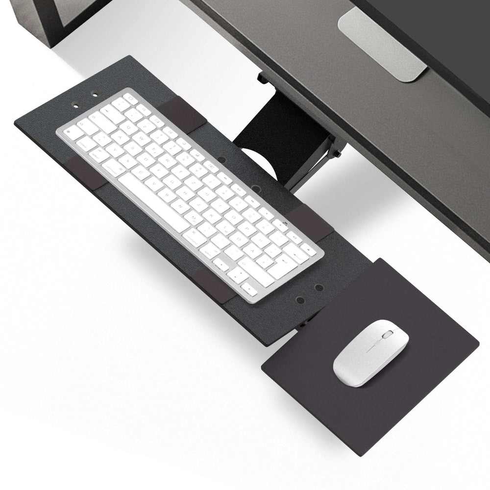 Black Ergonomic Under Desk Pull Out Keyboard Tray - Homeroots - Flyclothing LLC